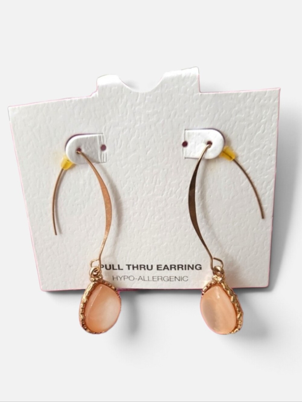 Gold Plated Long Crystal Drops